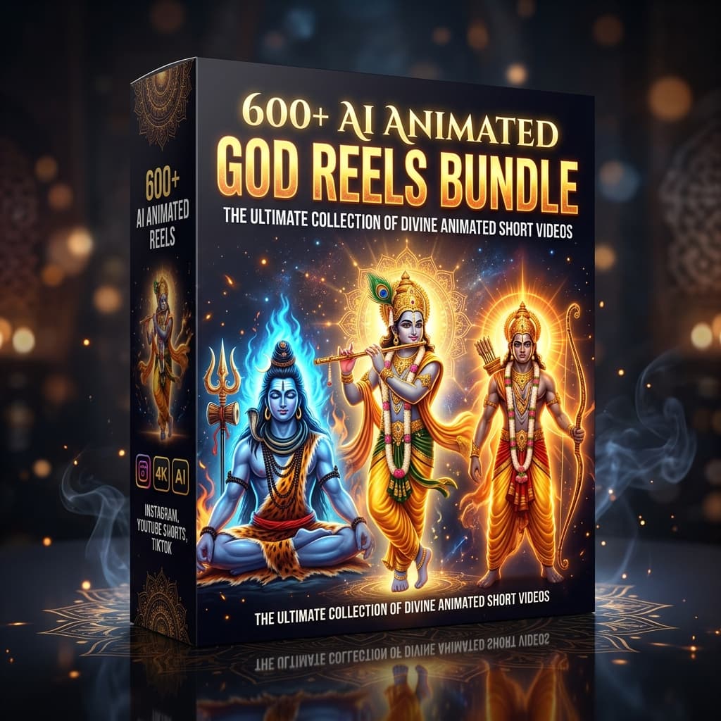 600+ AI Animated God Reels Bundle